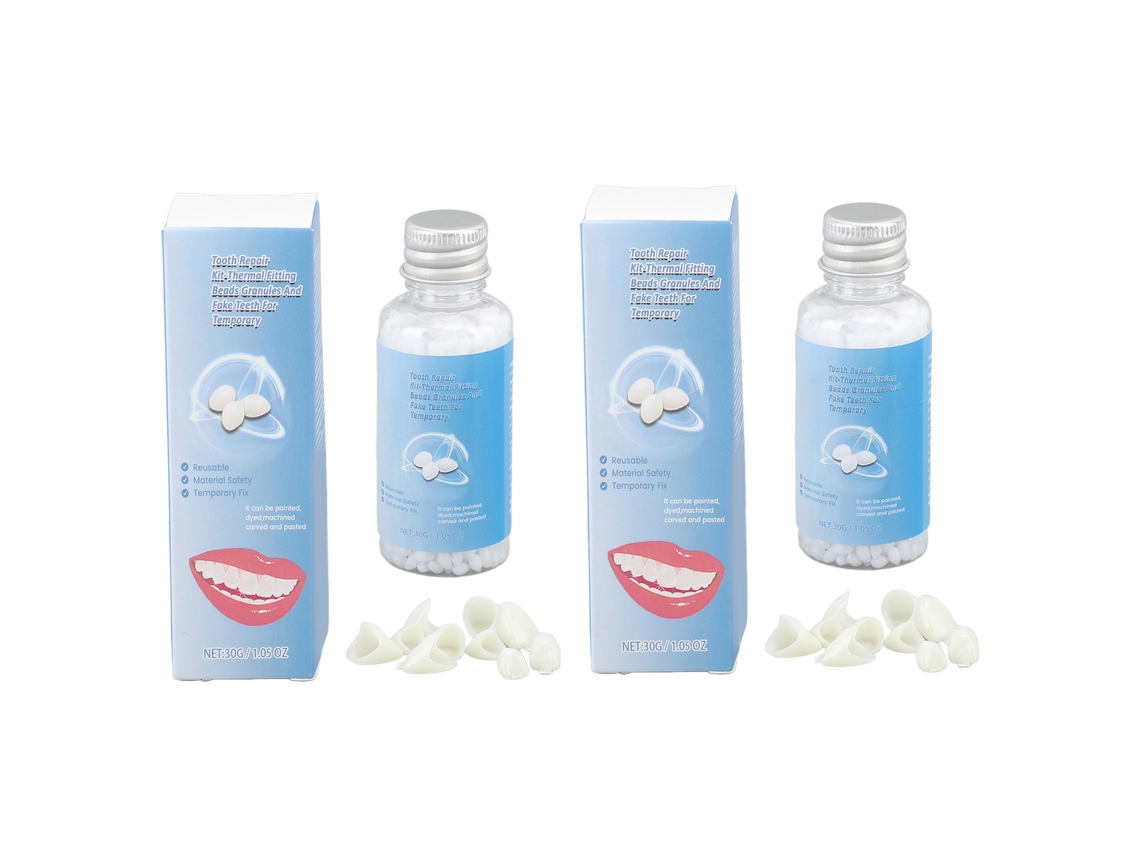Kit De Reparación Dental Temporal Moldable Para Dientes Falsos Y Reemplazo De Dientes Perdidos O Rotos