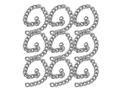Cadena De Hierro Forjado De 10 Metros, Estilo Elegante, Para La Fabricación De Joyas, Color Plata.