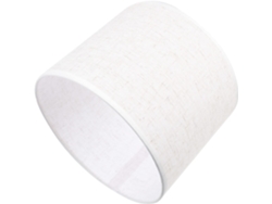 Lámpara Cilíndrica Sencilla De Lino Para Decoración Del Hogar Que Difunde Una Luz Suave Y No Irritante.
