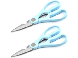 2026da-tijeras De Cocina De Acero Inoxidable Multifuncionales Con Sacacorchos Y Mango Ergonómico Azul