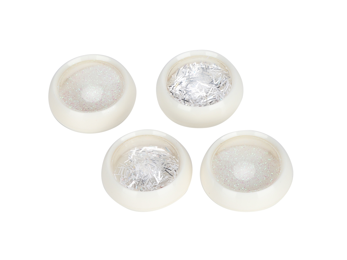Kit De 4 Cajas Largas De Lentejuelas Brillantes De Plástico Para Manualidades Coloridas.