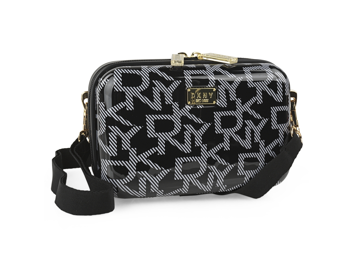 Neceser Viaje Rigido DKNY DKNY-1001 Deco Signature Cosmetic Case negro-blanco (22X14x10 Cm)