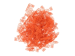 100 Clips De Papel En Forma De Zanahoria, Lindos Y Divertidos, Metálicos Duraderos Portátiles Para Oficina, Escuela Y Hogar