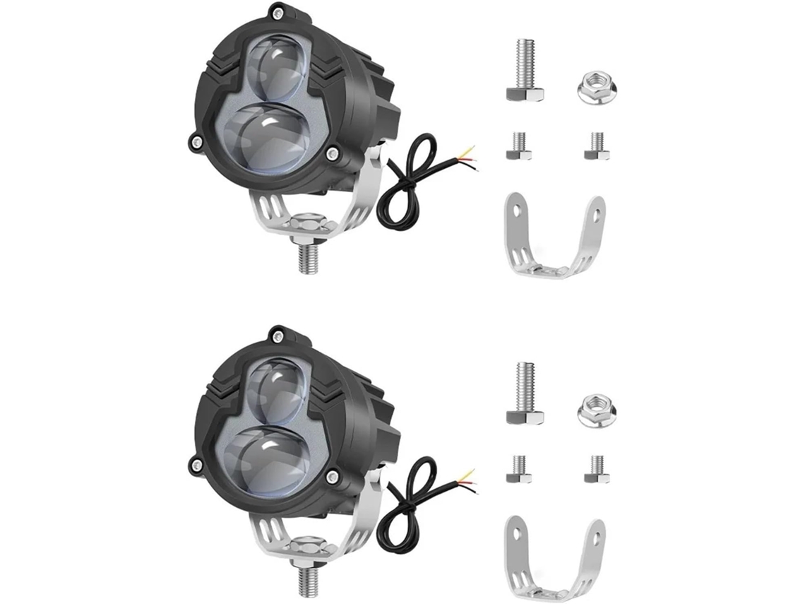 Faros Delanteros Led De Doble Para Motocicleta Bicicleta