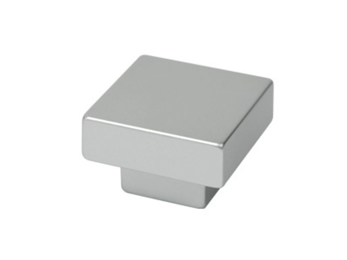 Pomo Para Muebles Abs 30x30 Mm De Diámetro Acabado Cromado Mate Paquete De 36 Piezas