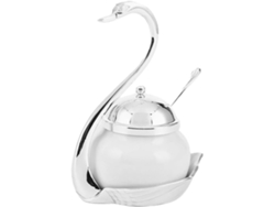 Tarro Para Condimentos Con Forma De Cisne, Recipiente Para Miel Con Cuchara Para Azúcar.