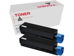 Pack 2 Tóners Compatibles B412/B432/B512/Mb472/Mb492/Mb562 45807106 Oki 7.000 páginas Alta Calidad