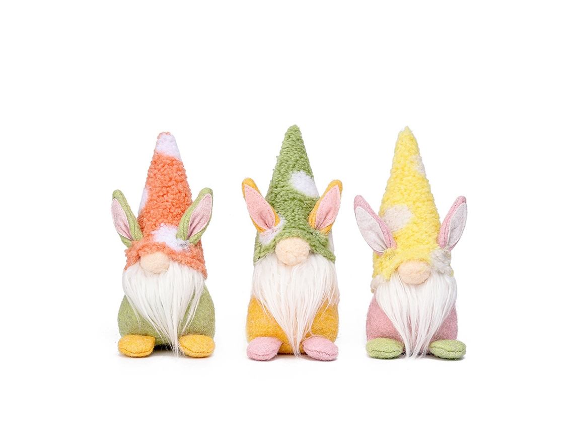 Juego De 3 Peluches De Conejos Enanos Sin Rostro: Ideales Para Regalos, Pascua Y Decoración De Fiestas, Y Perfectos Para El Uso Diario Graci