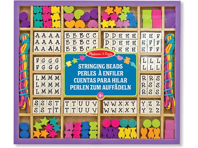 Juego Artesanato MELISSA & DOUG Wooden Stringing Beads