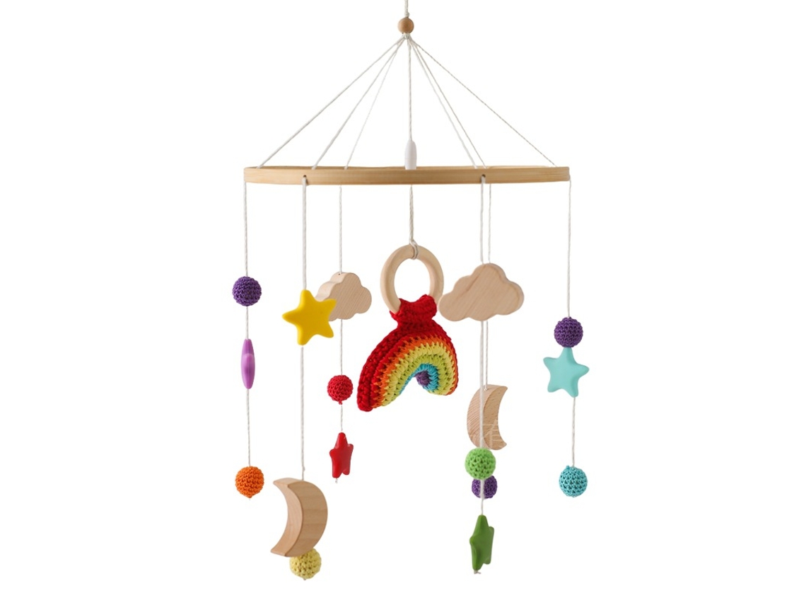 Campana De Cama Estrellada Estilo Cuna De Madera Para Bebé Cuich