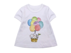 Camiseta SLOWMOOSE Bebé (18 meses - Blanco)