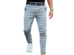 2026-pantalones Chino De Cuadros Slim Para Hombre, Formales Empresariales, Tela De Poliéster