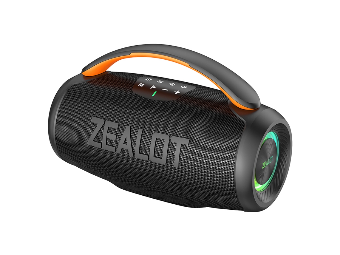 Altavoz Bluetooth de 50 W con sonido estéreo e iluminación controlable MDUG (negro)