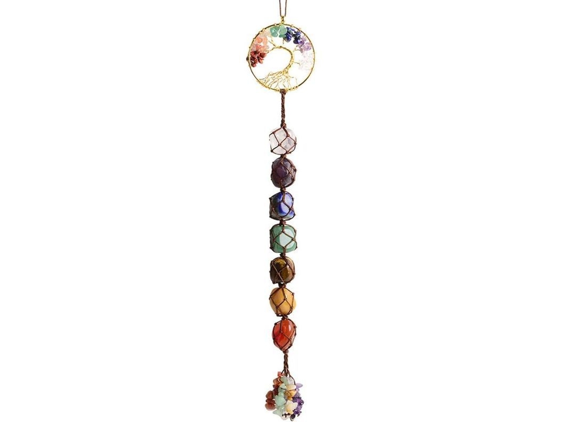 2026-adorno Colgante Piedras De Chakra Arbol De La Vida Cristales De Curación Para Hogar Decoración Feng Shui