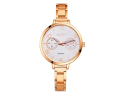 Reloj de cuarzo Gaiety para mujer con correa fina de diseño elegante (oro rosa)