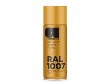 Spray Premium Acrylic Brillante Ral Cosmos Lac 400 Ml (Ral 1007 Amarillo Narciso)