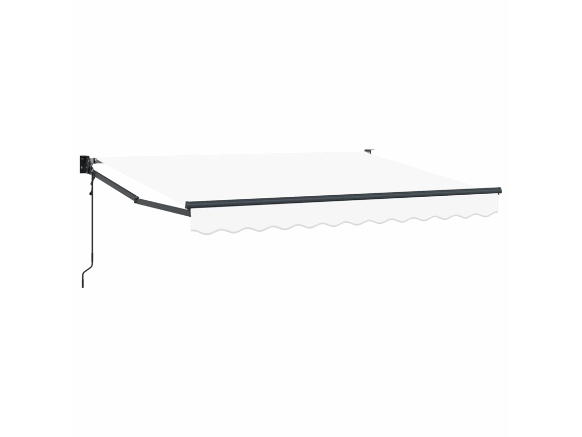 Toldo eléctrico retráctil Vidaxl, blanco, 3,5 x 2 m