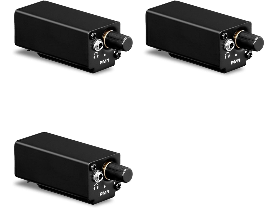 Amplificador De Auriculares Estéreo Portátil 3x Con Entrada Xlr Y Control De Volumen, Plug And Play Para Músicos.