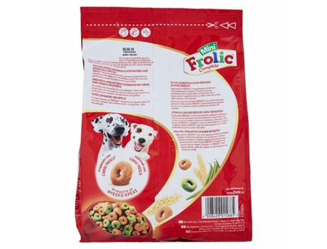 Comida Semihúmeda para Perros Adultos FROLIC Mini Sabor Ave 6 bolsas de 1kg