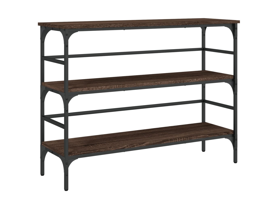 Maison Exclusive - Mesa Consola Madera De Ingeniería Marrón Roble 100x32x75 Cm