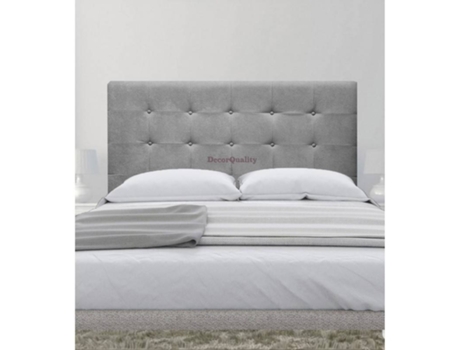 Cabecero DECORQUALITY Oslo (Gris - Tejido Antimanchas - 105 x 70 cm)