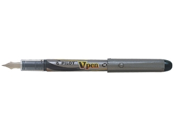 Bolígrafo Descartable PILOT V-Pen Silver Azul Claro