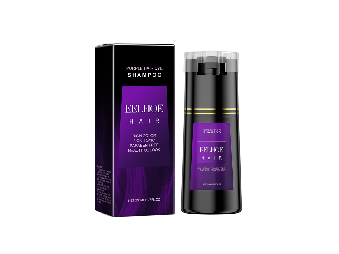Champú de tinte morado para el cabello