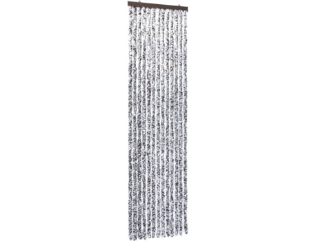 vidaXL Cortina mosquitera de chenilla marrón y beige 56x185 cm