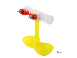 Bebedero Automático Para Aves De Corral (pollos Y Codornices) Con Doble Boquilla Y Vaso Colgante, 1/2 Pulgada