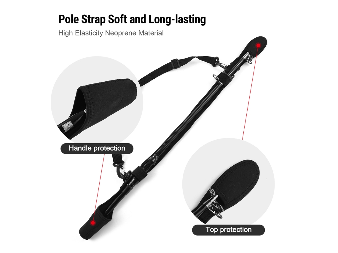 Cinturón Ajustable Para Caña De Pescar De 80-120 Cm, Accesorios De Pesca De Alta Elasticidad Para Hombre.