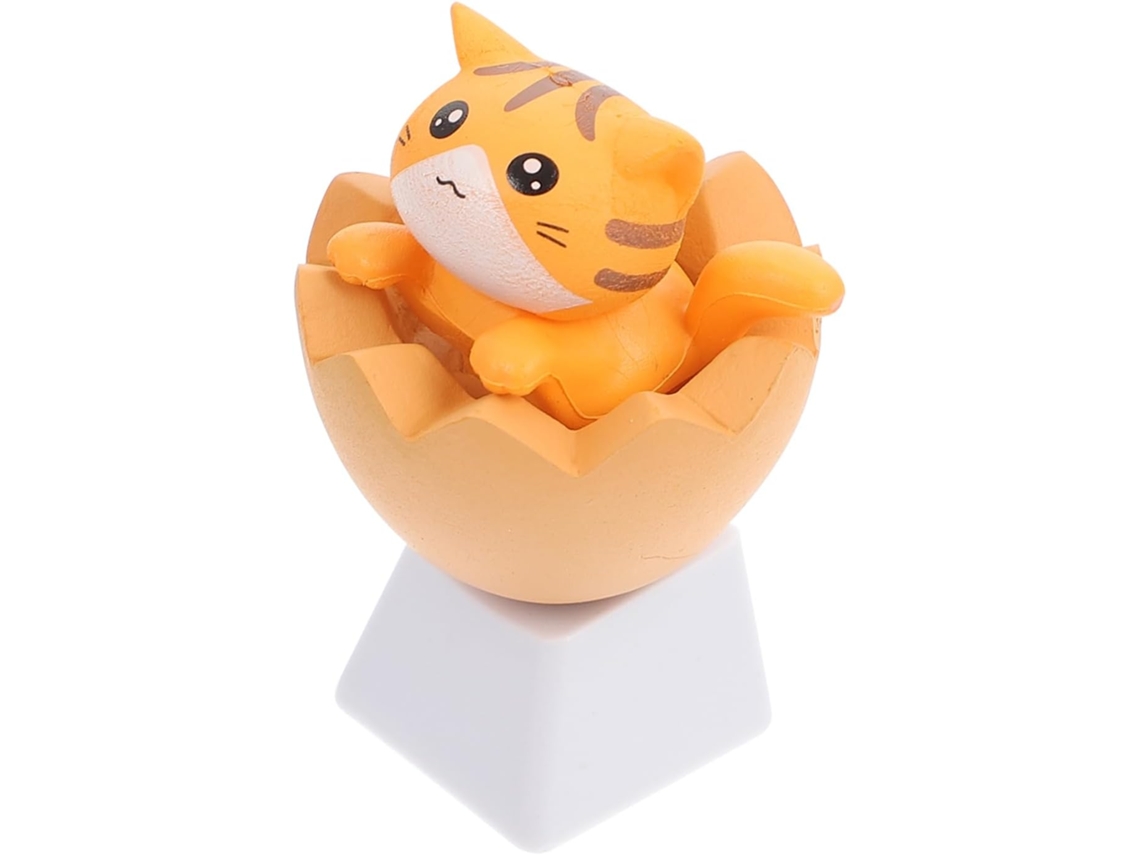 Teclas De Teclado Mecánico Con Perfil Decorativo Y Diseño De Gato.