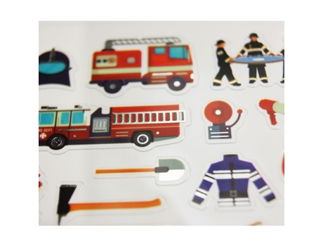 Pegatinas - Bomberos y equipamiento - 1,8 cm