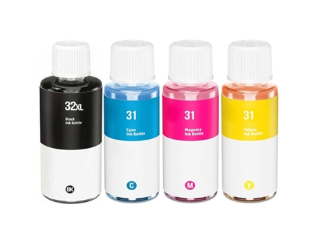 Pack 4 Cartuchos de Tinta Compatibles HP 32XL-31 (1VV24AE 1VU28AE 1VU27AE 1VU26AE)