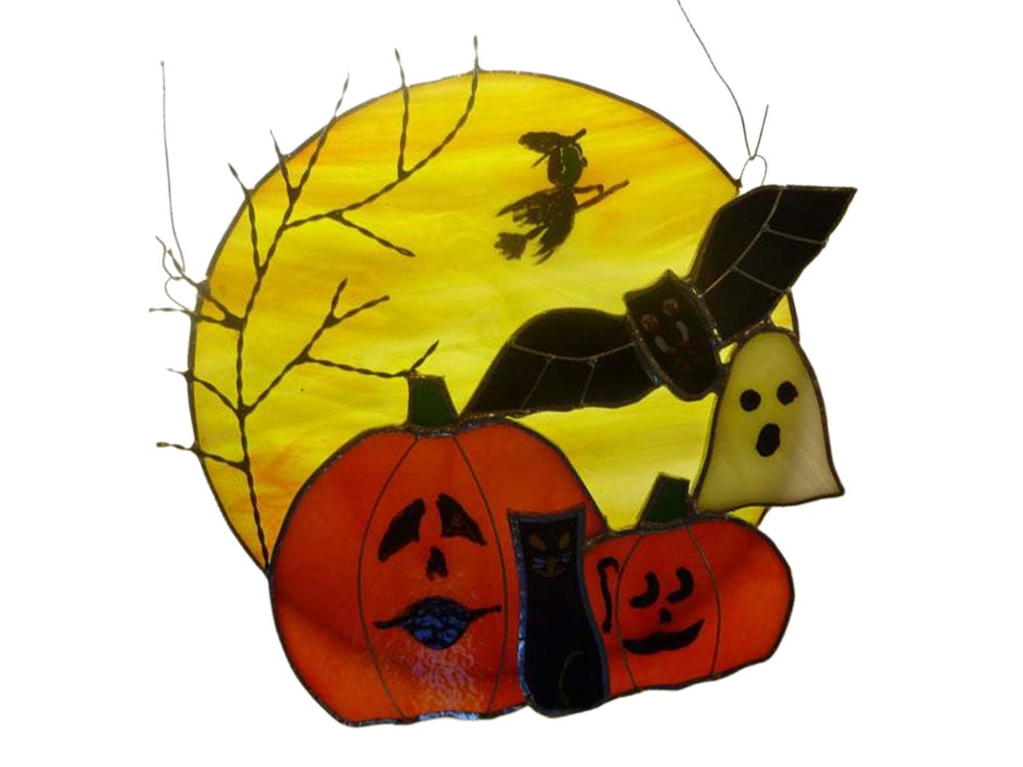 Colgante de Halloween para ventana, atrapaluz