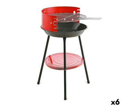 Barbacoa ALGON Rojo Parrilla 36 x 36 x 55 cm