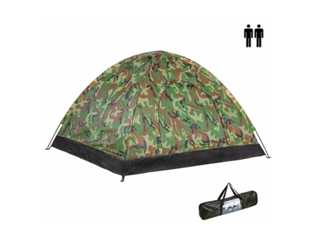 Tienda De Campaña Para 2 Personas Verde Camuflaje Impermeable, Acampar, Camping, Carpa Iglú HYU
