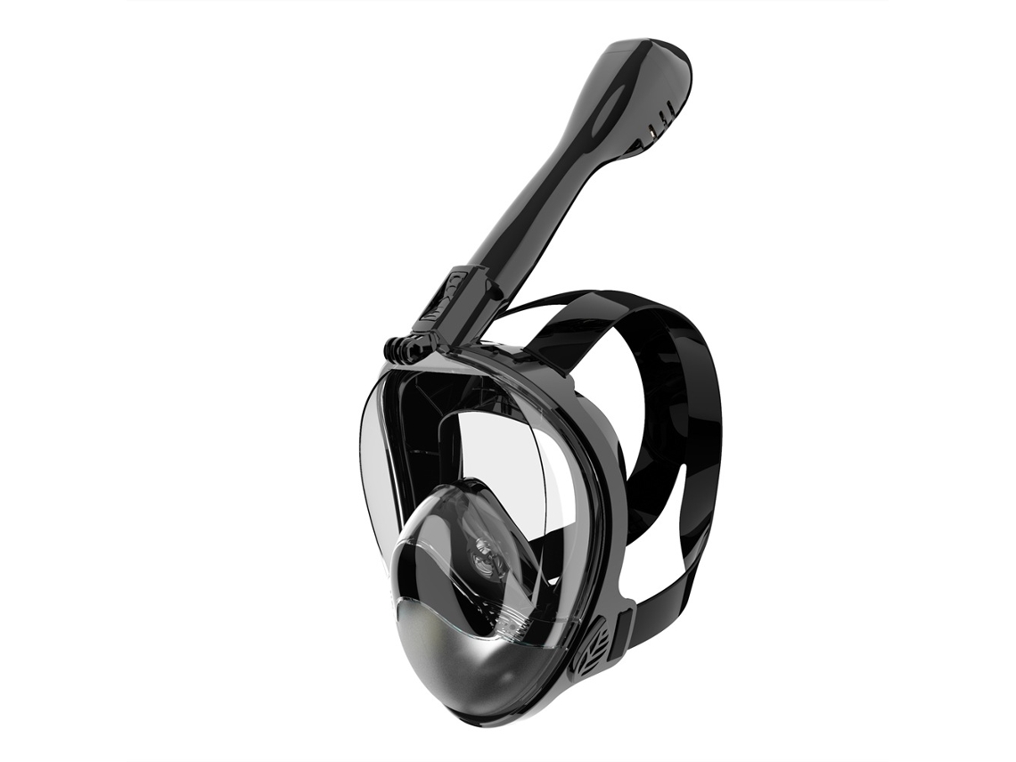 Gafas de buceo de amplio campo de visión, diseño a prueba de fugas para niños de 6 a 12 años, negras, Digitallab