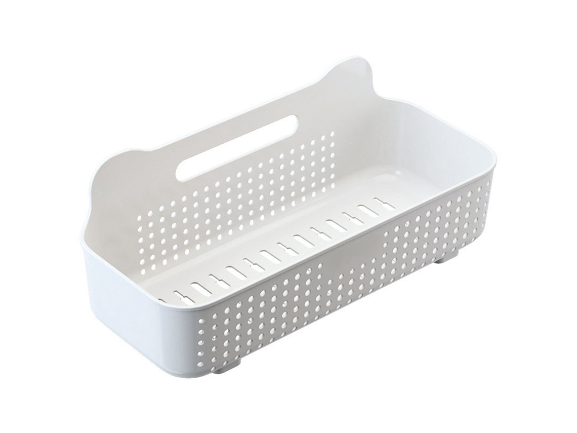 Cesta de almacenamiento de pared, organizador rectangular de plástico para ahorrar espacio en la pared para baño y balcón.