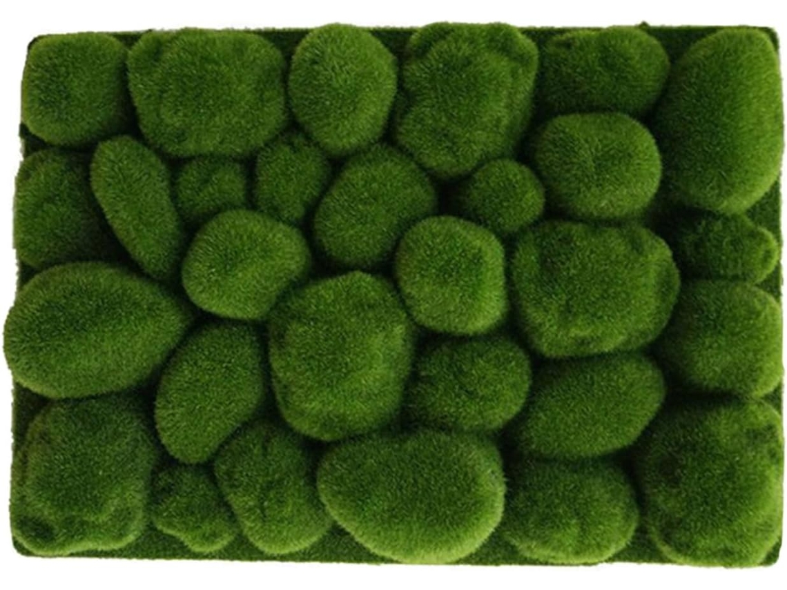 Musgo Artificial Decorativo Ligero Y De Un Verde Vibrante, En Algodón Perlado, Para Mini Coronas De Flores.