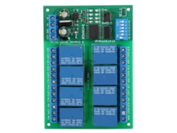 Placa de expansión de relé RS485 de 8 canales y 12 V para control remoto con protocolo PLC RTU