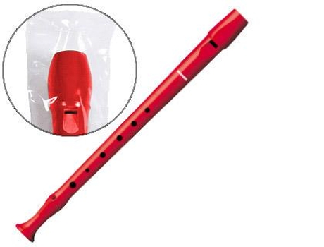 Flauta Hohner 9508 Color Rojo Verde y Bolsa Transparente