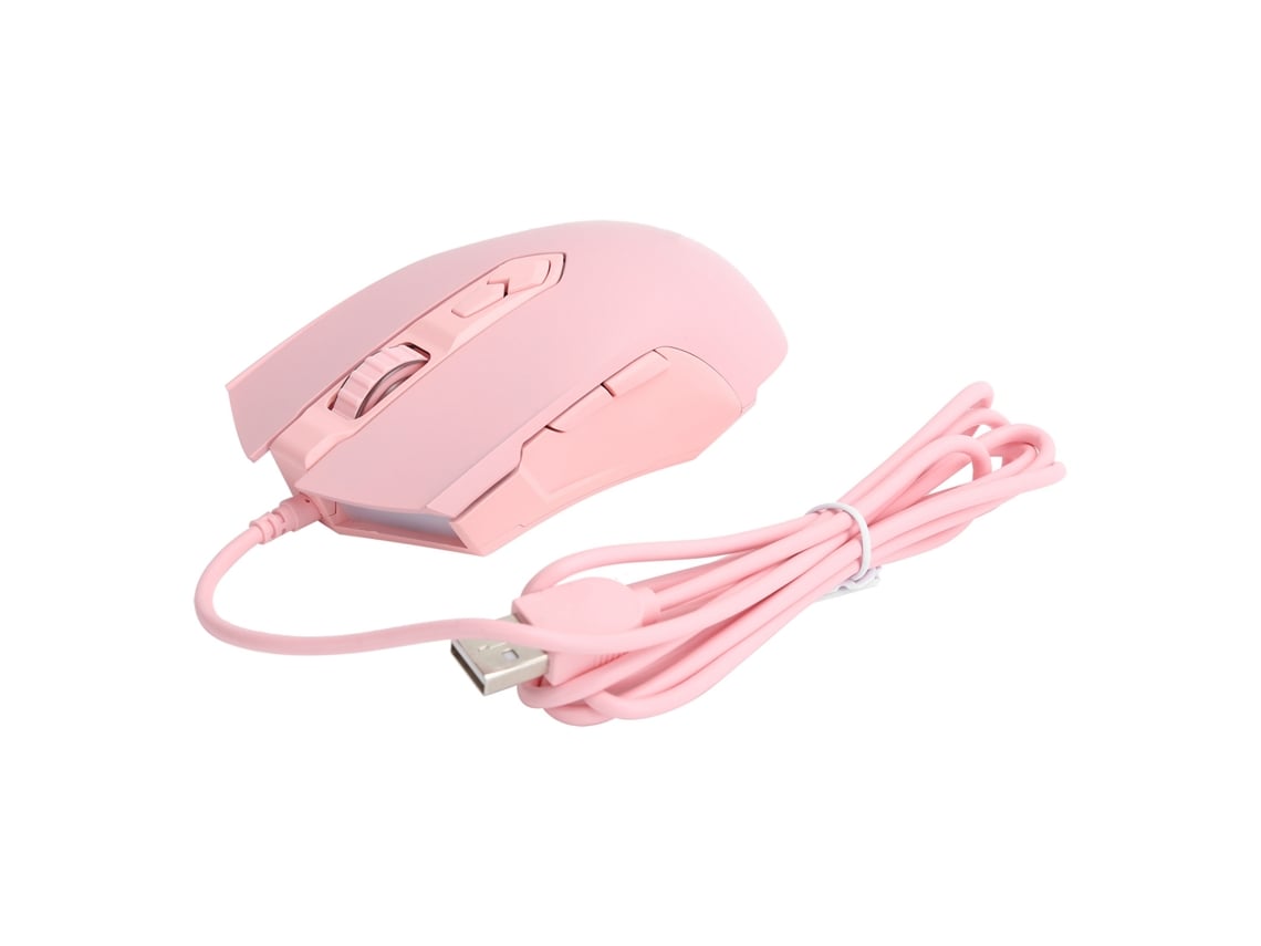 Mouse Fio Ajazz 7 Botões Ajuste Dpi 7 Velocidades Rgb Sensor Paw3212 Dispositivo Entrada Externa Para Computador