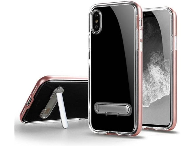 Funda iPhone XR Spigen Crystal Hybrid Rosa