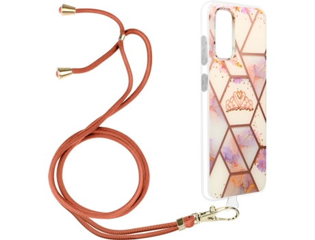 Funda Samsung Galaxy S20 Plus AVIZAR Geométrico con Correa (Rosa)