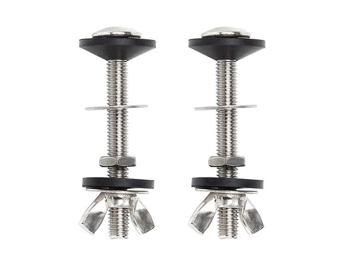 Kit De Tornillos Para Tanque De Inodoro, Acero Inoxidable 304 Universal, Fácil Instalación, 2 Piezas