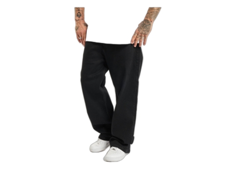 Pantalones de Vaquero de Hombre DANGEROUS DNGRS Homie Baggy Negro (36x34)