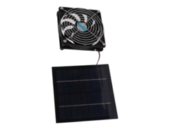 Kit de panel solar portátil de 20 W y 12 cm para invernadero de RV y casa de mascotas
