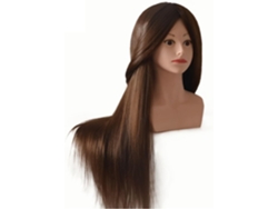 Cabeza De Maniquí Profesional De Alta Calidad Con Hombros, Muñecas De Moda De Cabello Castaño.