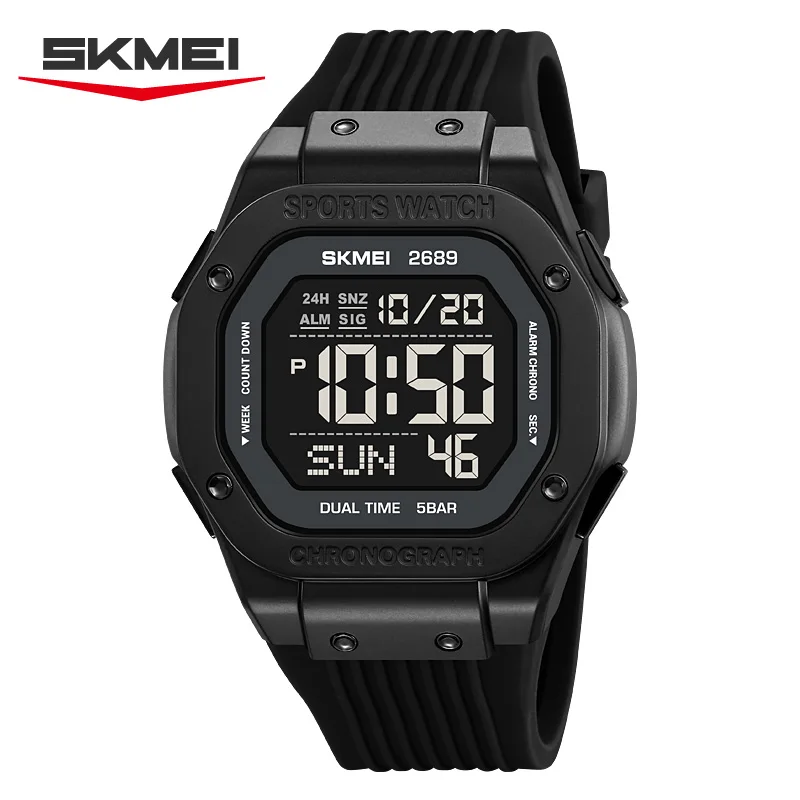 Reloj De Pulsera Deportivo Para Exteriores, Reloj De Hombre, Despertador, Resistente Al Agua, Cronógrafo Elegante.