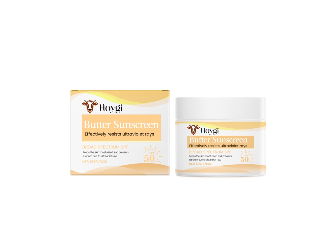 Crema hidratante con protector solar SPF 50 y alta protección UV.